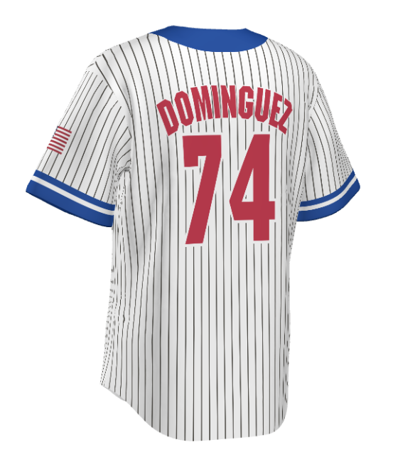 Custom Sublimated Full-Button Baseball Jersey