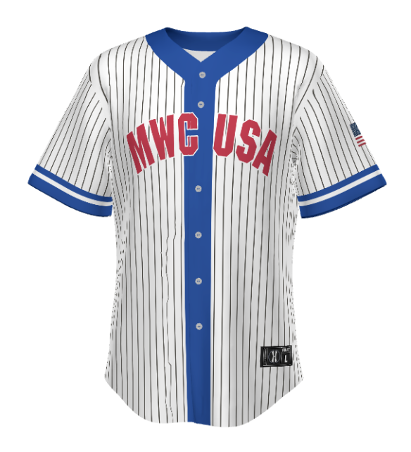 Custom Sublimated Full-Button Baseball Jersey
