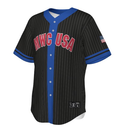 Custom Sublimated Full-Button Baseball Jersey