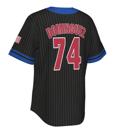 Custom Sublimated Full-Button Baseball Jersey